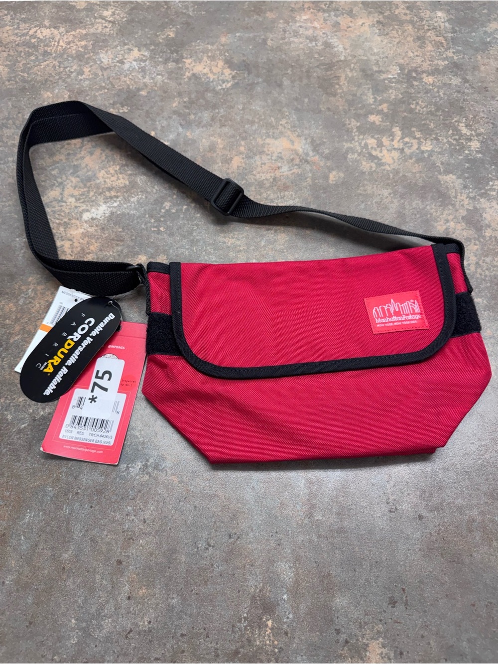 Manhattan Portage Red Sling Belt Bag for Men